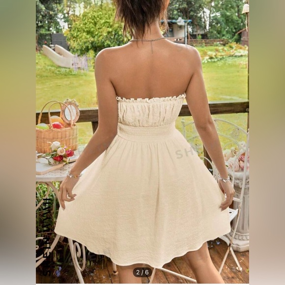 Never worn. Brand new Woman dress. Size L. Never worn. Fully lined. - Picture 2 of 4